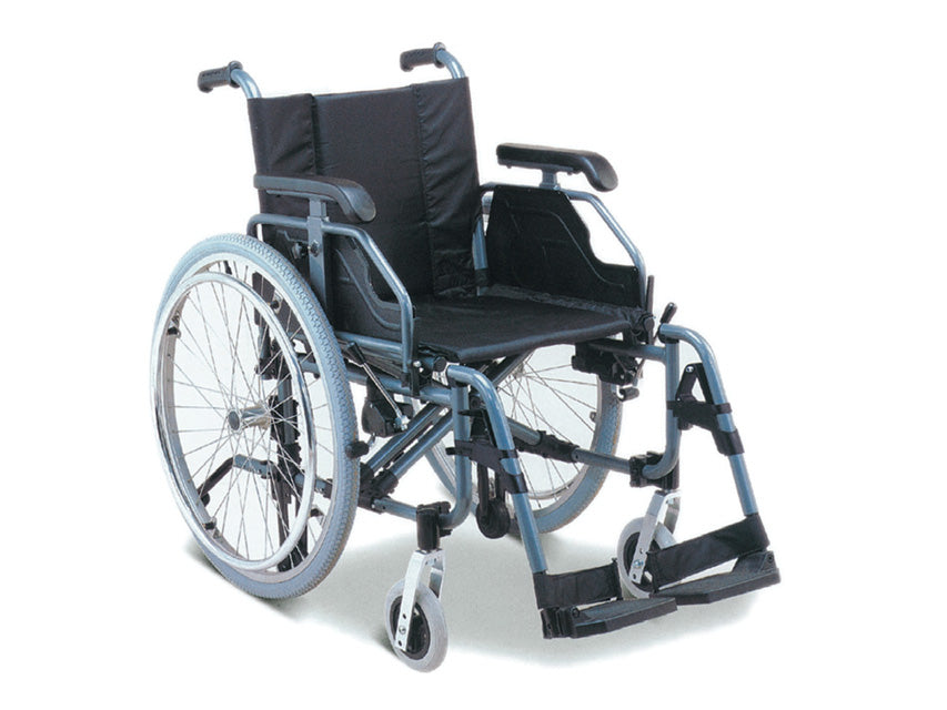 Carrozzina King Alluminio - Seduta 46 Cm - Tessuto Nero