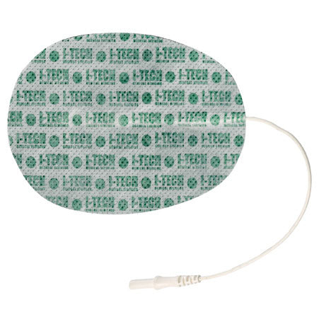Elettrodi adesivi ovali 130x76 mm a spinotto (2 pz) - 2