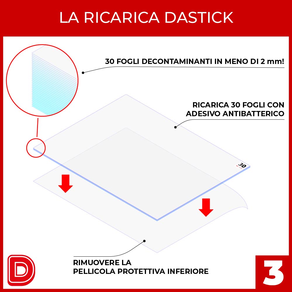 Ricarica per Tappetino Decontaminante (30 fogli)