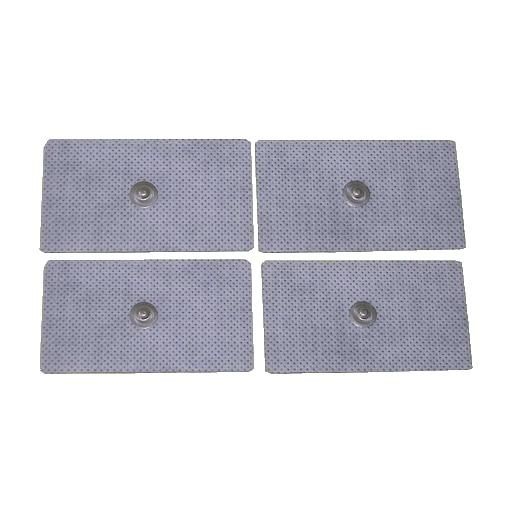 Elettrodi adesivi 45x98 mm con bottone (4 Pz)